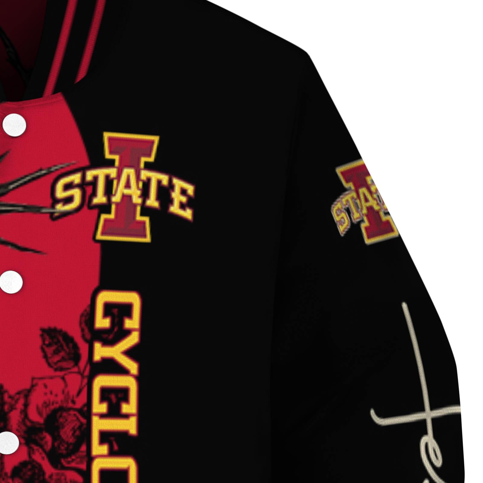 iowa state cyclones hands in prayer red black jacket premium grade iowa state cyclones hands in prayer red black jacket premium grade