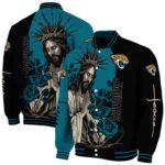 jacksonville jaguars hands in prayer teal black jacket best selling
