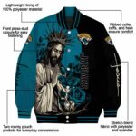 jacksonville jaguars hands in prayer teal black jacket best selling