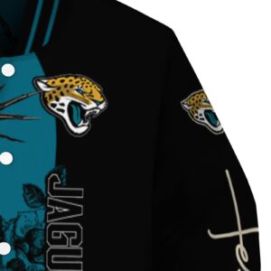 jacksonville jaguars hands in prayer teal black jacket premium grade