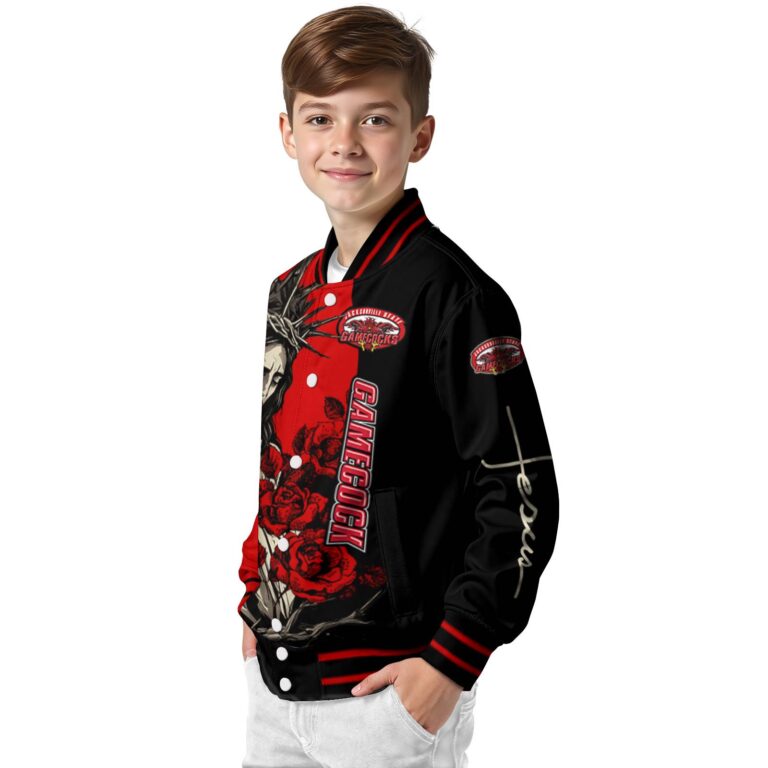 jacksonville state gamecocks hands in prayer red black jacket trendy