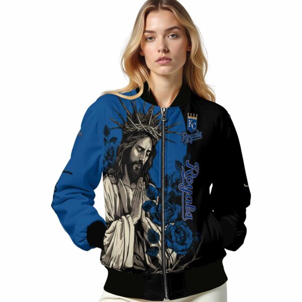 kansas city royals hands in prayer royal blue black jacket latest model