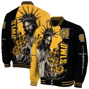 kennesaw state owls hands in prayer gold black jacket fashion forward
