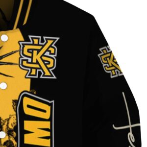 kennesaw state owls hands in prayer gold black jacket premium grade