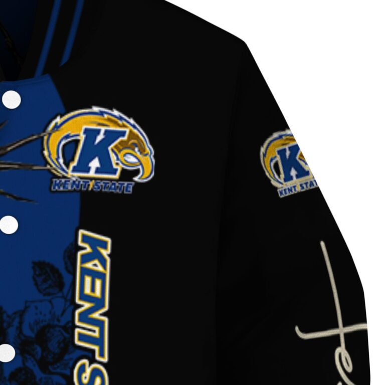 kent state golden flashes hands in prayer navy blue black jacket premium grade