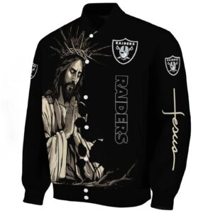 las vegas raiders hands in prayer black jacket best selling