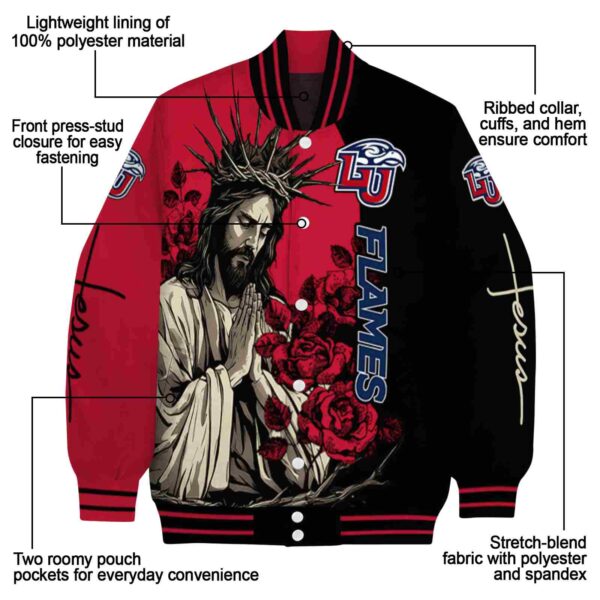 liberty flames hands in prayer red black jacket new arrival