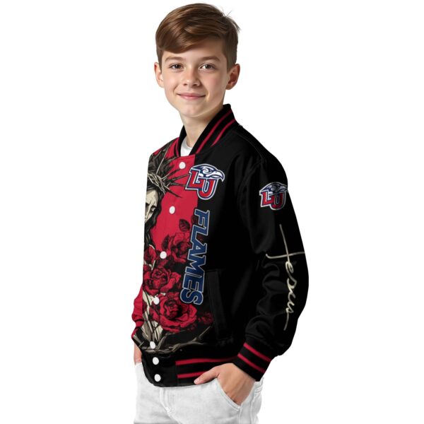 liberty flames hands in prayer red black jacket trendy