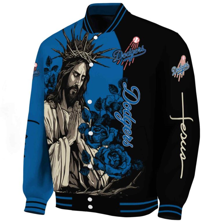 los angeles dodgers hands in prayer blue black jacket best selling