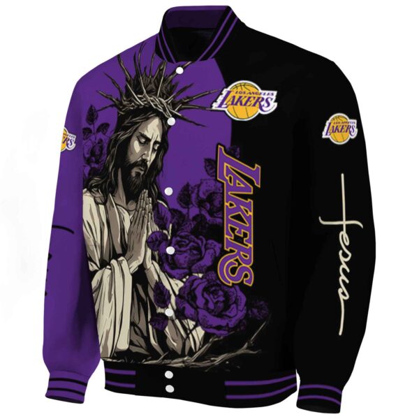 los angeles lakers hands in prayer purple black jacket best selling