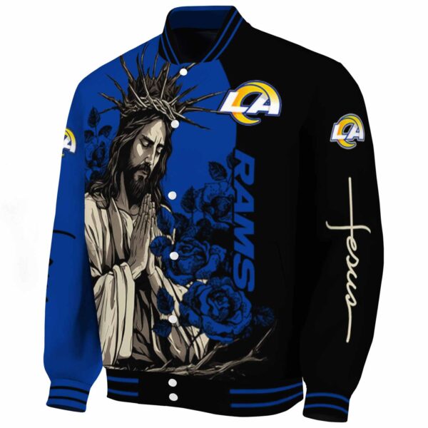 los angeles rams hands in prayer blue black jacket best selling