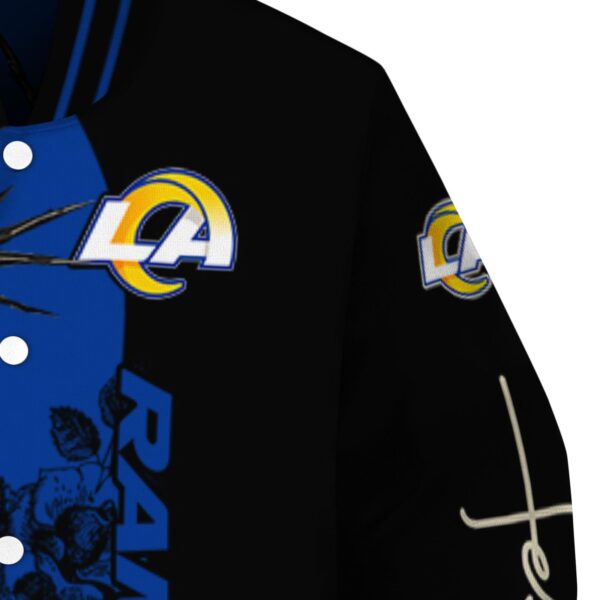 los angeles rams hands in prayer blue black jacket premium grade