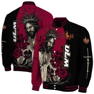 louisiana monroe warhawks hands in prayer red black jacket fashion forward