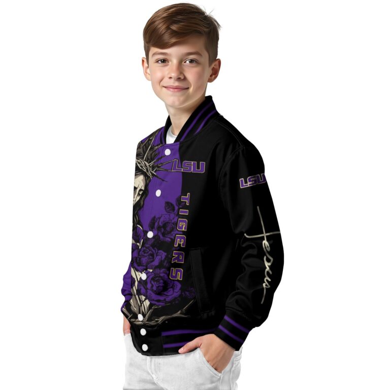lsu tigers hands in prayer purple black jacket trendy
