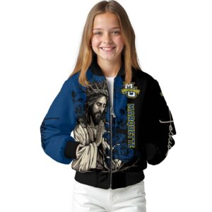 marquette golden eagles hands in prayer blue black jacket top rated