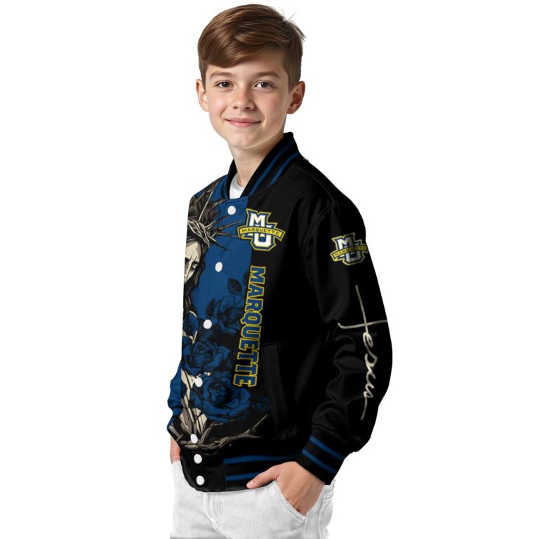 marquette golden eagles hands in prayer blue black jacket trendy