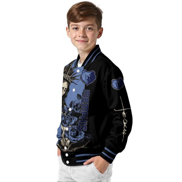 memphis grizzlies hands in prayer blue black jacket trendy