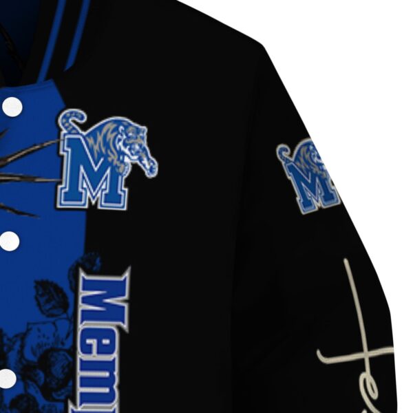 memphis tigers hands in prayer blue black jacket premium grade
