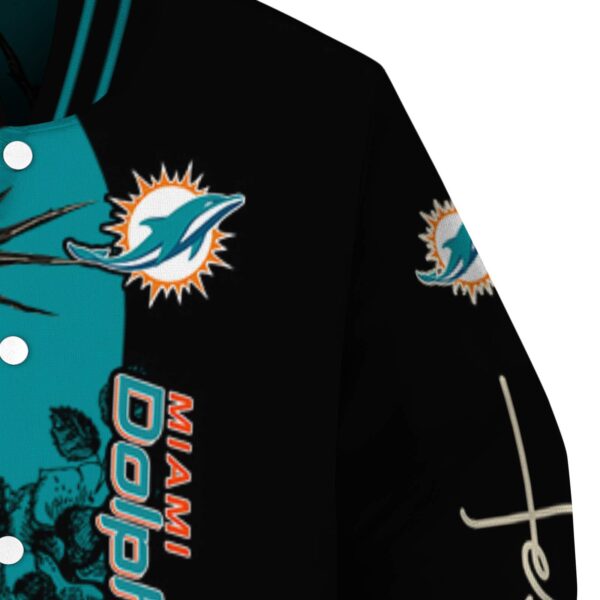 miami dolphins hands in prayer aqua black jacket premium grade