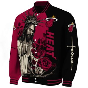 miami heat hands in prayer red black jacket best selling