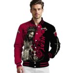 miami heat hands in prayer red black jacket best selling