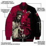 miami heat hands in prayer red black jacket best selling