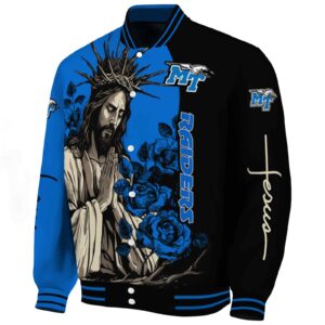 middle tennessee blue raiders hands in prayer blue black jacket best selling