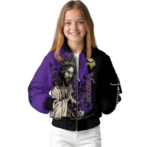 minnesota vikings hands in prayer purple black jacket top rated