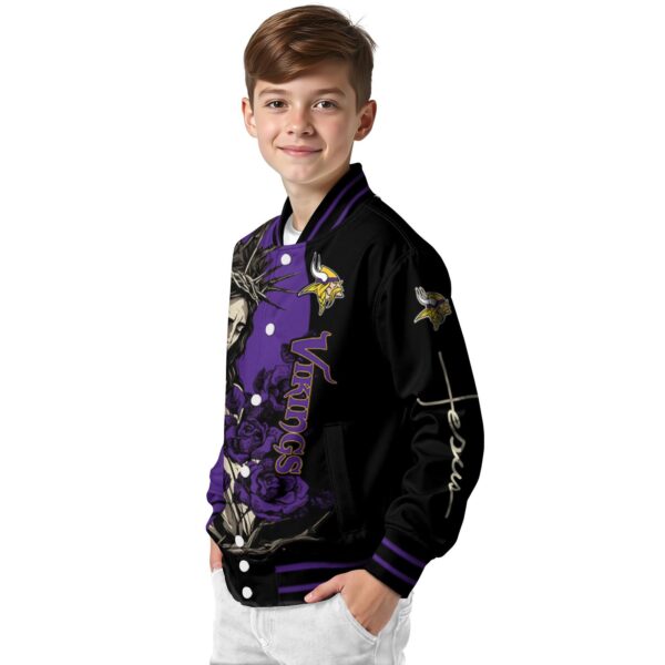 minnesota vikings hands in prayer purple black jacket trendy