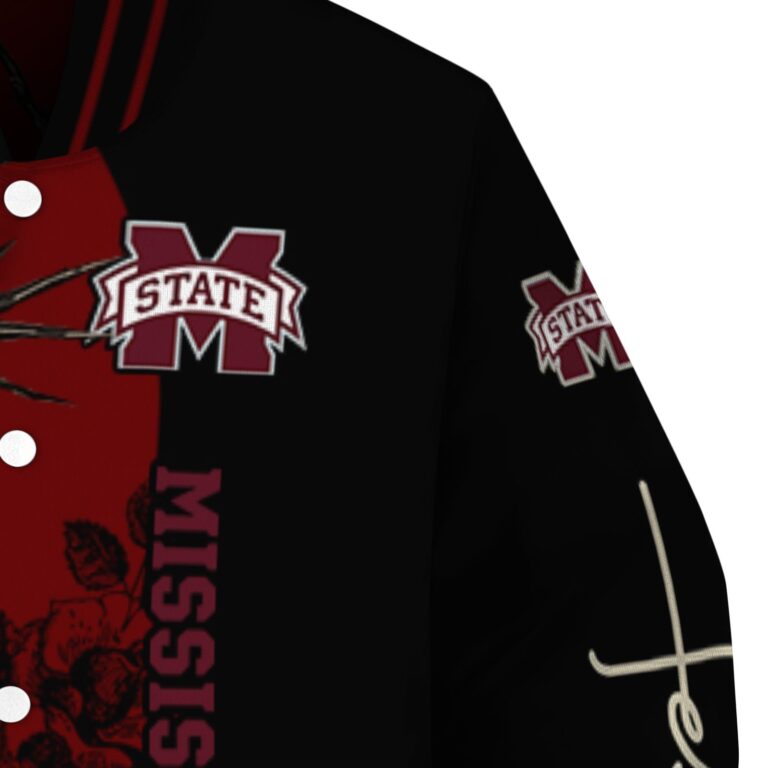 mississippi state bulldogs hands in prayer maroon black jacket premium grade