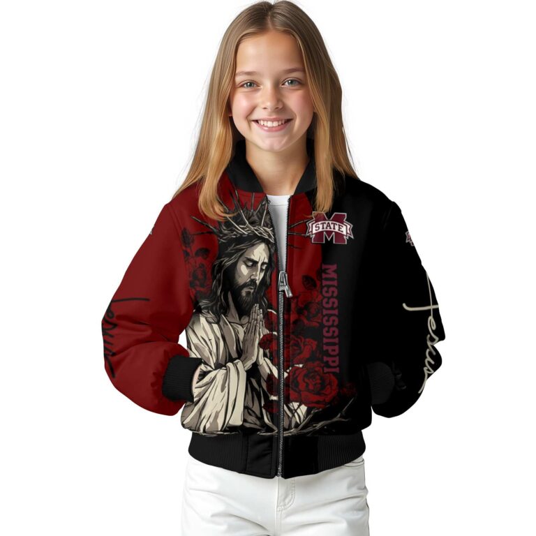 mississippi state bulldogs hands in prayer maroon black jacket top rated