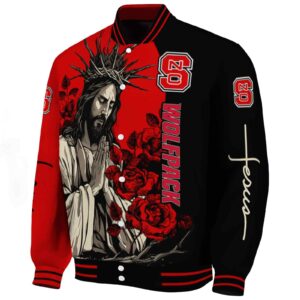 nc state wolfpack hands in prayer red black jacket best selling