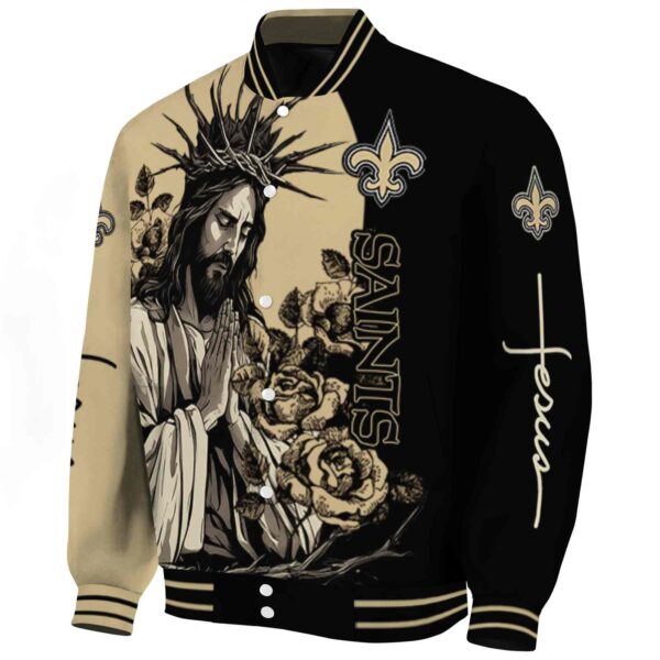 new orleans saints hands in prayer gold black jacket best selling