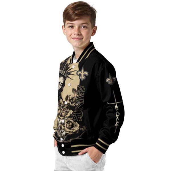 new orleans saints hands in prayer gold black jacket trendy