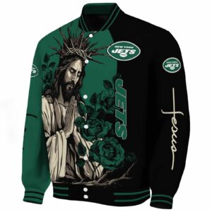 new york jets hands in prayer green black jacket best selling