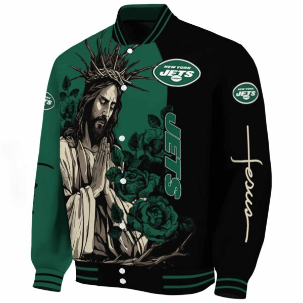new york jets hands in prayer green black jacket best selling