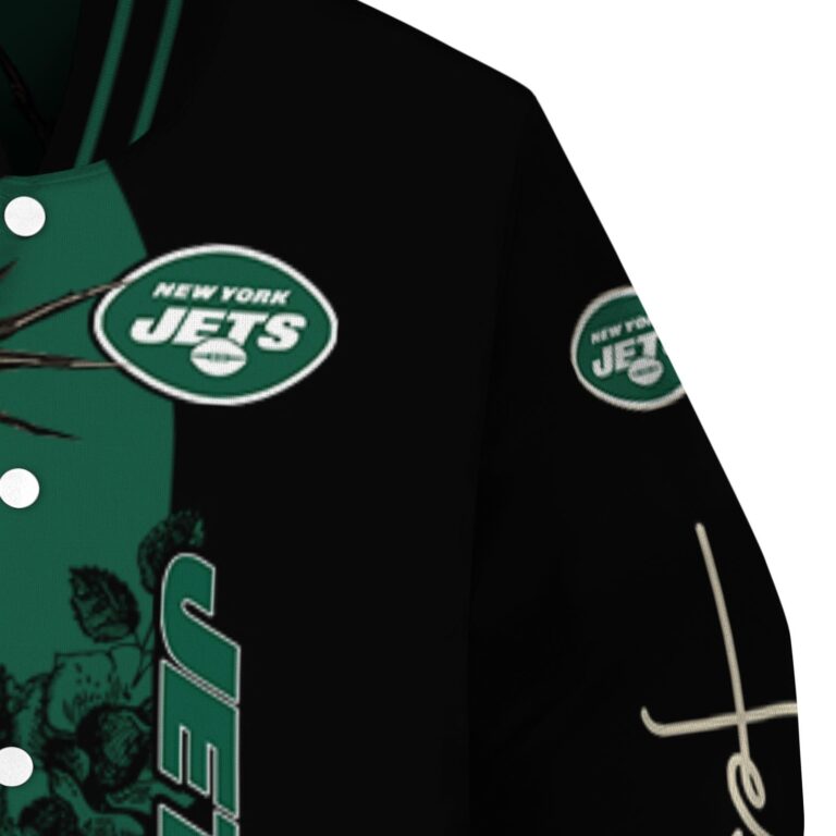 new york jets hands in prayer green black jacket premium grade