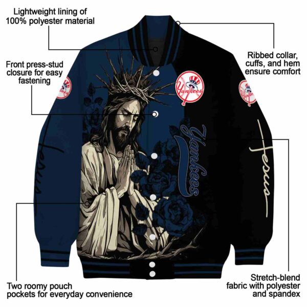new york yankees hands in prayer navy black jacket new arrival