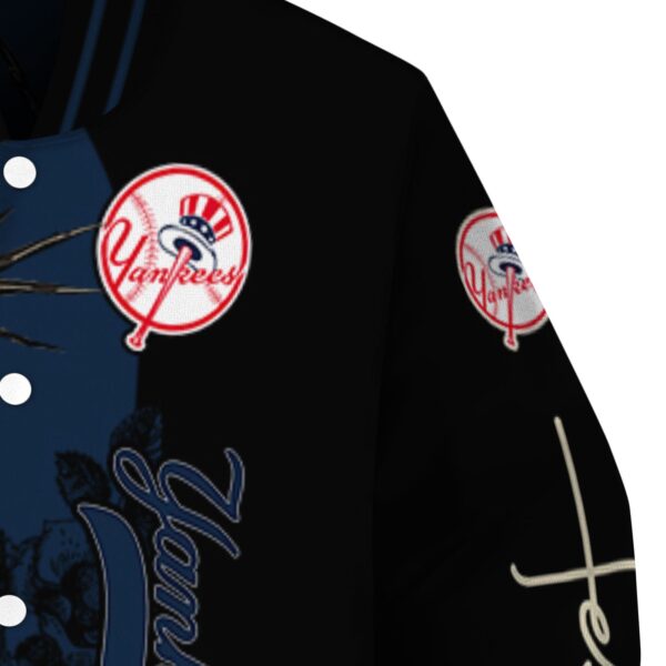new york yankees hands in prayer navy black jacket premium grade