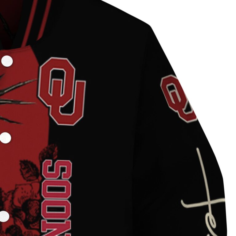oklahoma sooners hands in prayer crimson black jacket premium grade