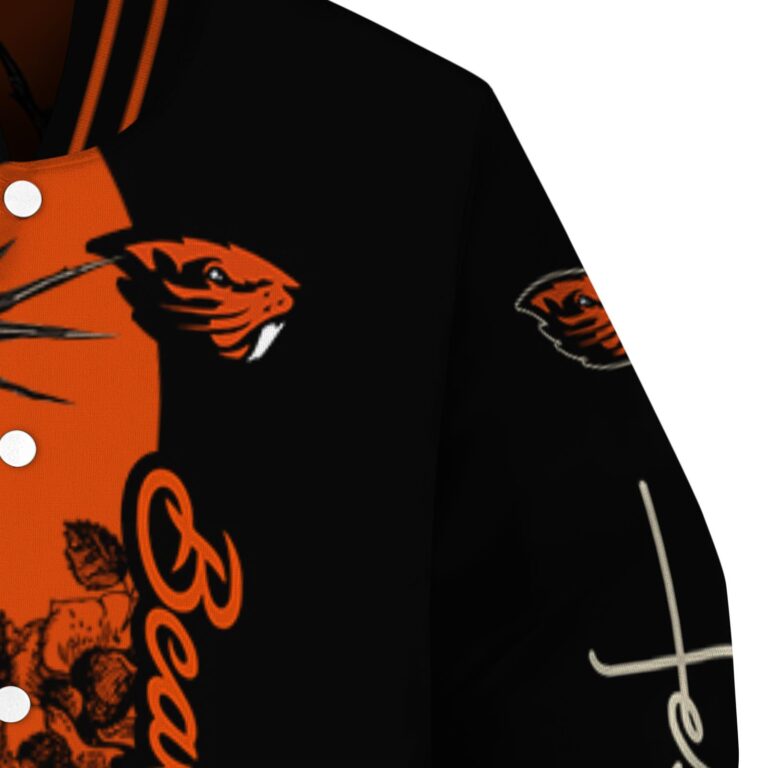 oregon state beavers hands in prayer orange black jacket premium grade