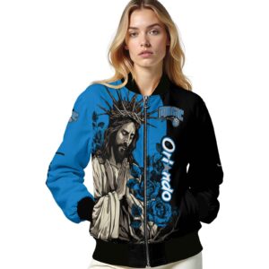 orlando magic hands in prayer blue black jacket latest model