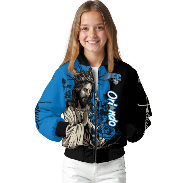 orlando magic hands in prayer blue black jacket top rated