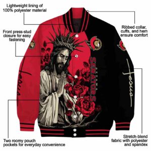 ottawa senators hands in prayer red black jacket new arrival
