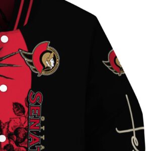 ottawa senators hands in prayer red black jacket premium grade
