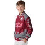 personalized alabama crimson tide fire graphic crimson jacket best selling