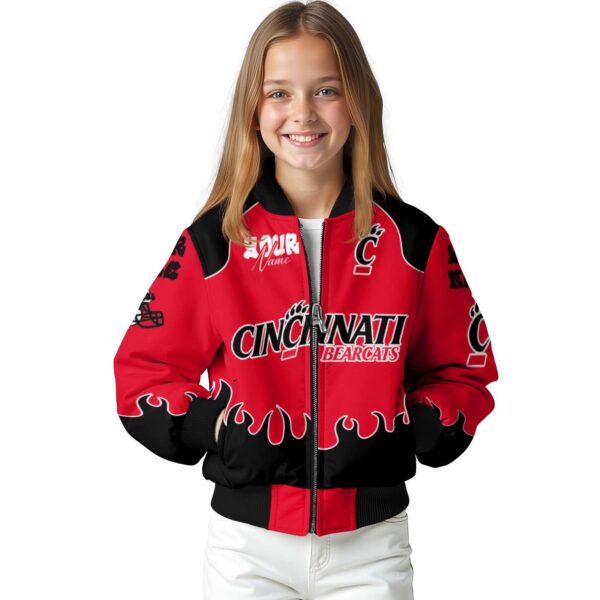 personalized cincinnati bearcats fire graphic red jacket top rated