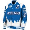 personalized creighton bluejays fire graphic blue jacket best selling