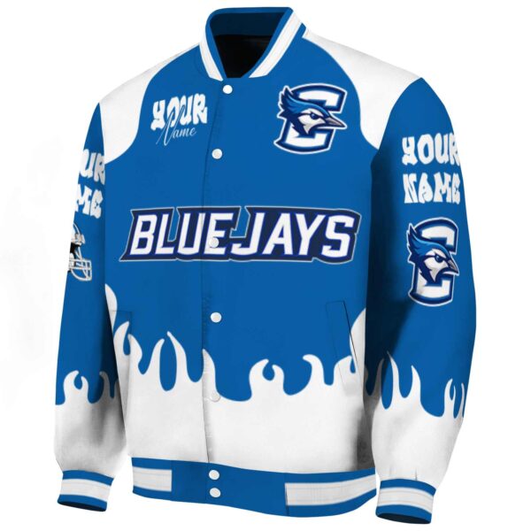 personalized creighton bluejays fire graphic blue jacket best selling