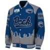 personalized nevada wolf pack fire graphic blue jacket best selling